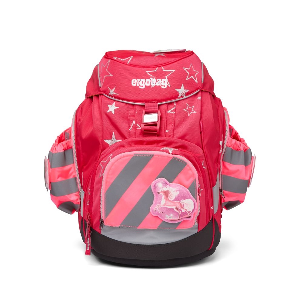 ergobag Seitentaschen Zip-Set mit Reflektorenstreifen pink